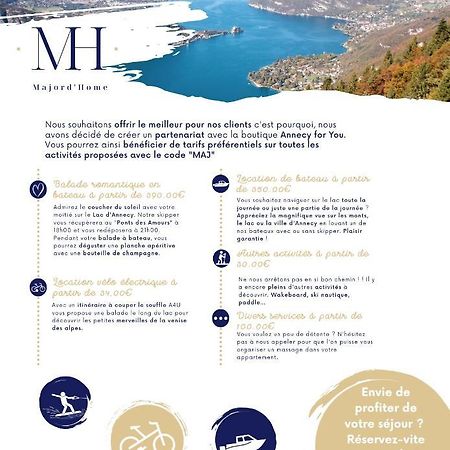 Le Lake - Vue Lac Et Montagne - Majord'Home Annecy Luaran gambar