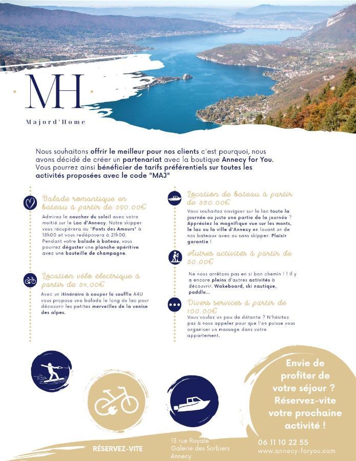Le Lake - Vue Lac Et Montagne - Majord'Home Annecy Luaran gambar